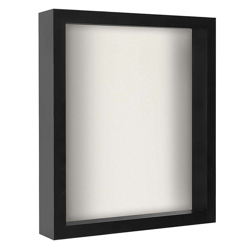 Hot Selling A3 Black Decoration Large Wooden Modern Shadow Box Poster Picture Photo Frame