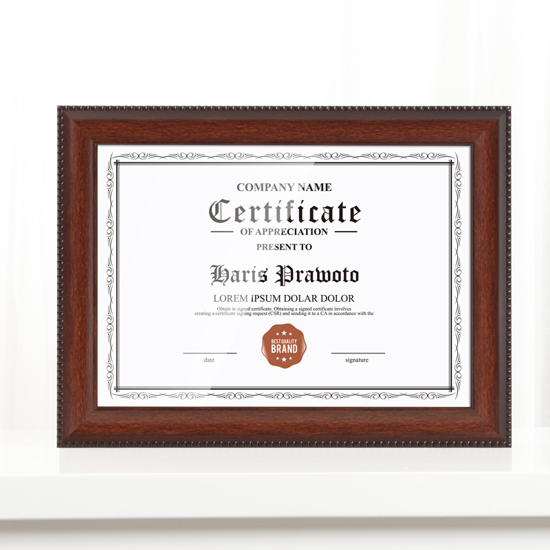 14x20 Ornate Gold Black Design Double Certificate Frame With Two 8.5x11 Inch Certificates And Diplomas