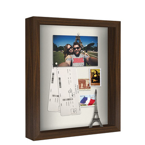 Wholesale Custom Simple Oak Shadow Box With Depth Of 1.5cm Picture Frame For Home Decor