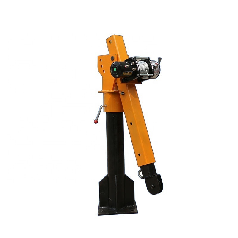 500kg 1000kg 2000kg Mini Hydraulic Electric  Pickup Truck crane truck Mounted small Lifting Crane For Sale