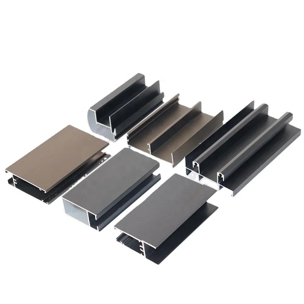 Aluminium Window Door Section Extrusion Channel Shapes Section Profile