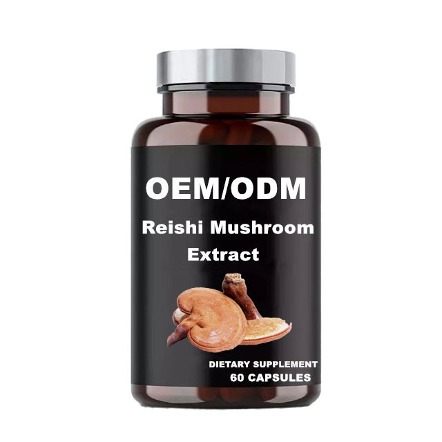 Private Label Organic Reishi Mushroom Extract Ganoderma Lucidum Capsules boosts the immune system