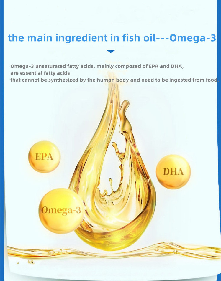 HALAL Factory Wholesale Private Labels High Quality Omega 3 Fish Oil 1000mg/ EPA+DHA  Soft Capsules