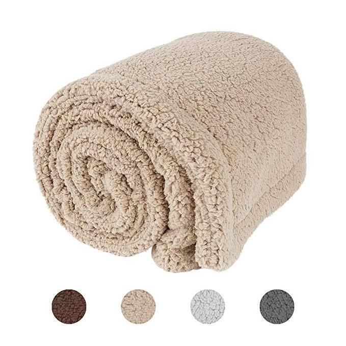 High quality sherpa blanket pet dog beds warm solid pet blankets for sale