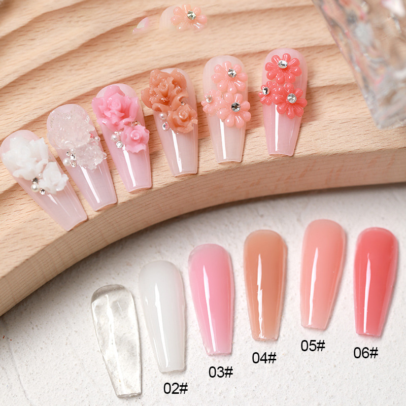 New Arrival 20g Soft gel Nail Tips Glue Nail Extension Tips Gel Solid Nail Tip Glue Gel