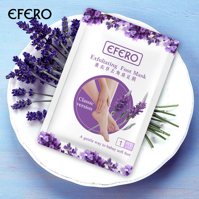 oem/odm efero exfoliating foot mask masker pedicure moisturizes foot mask  exfoliation scrub repair foot peel mask