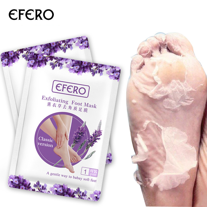 oem/odm efero exfoliating foot mask masker pedicure moisturizes foot mask  exfoliation scrub repair foot peel mask