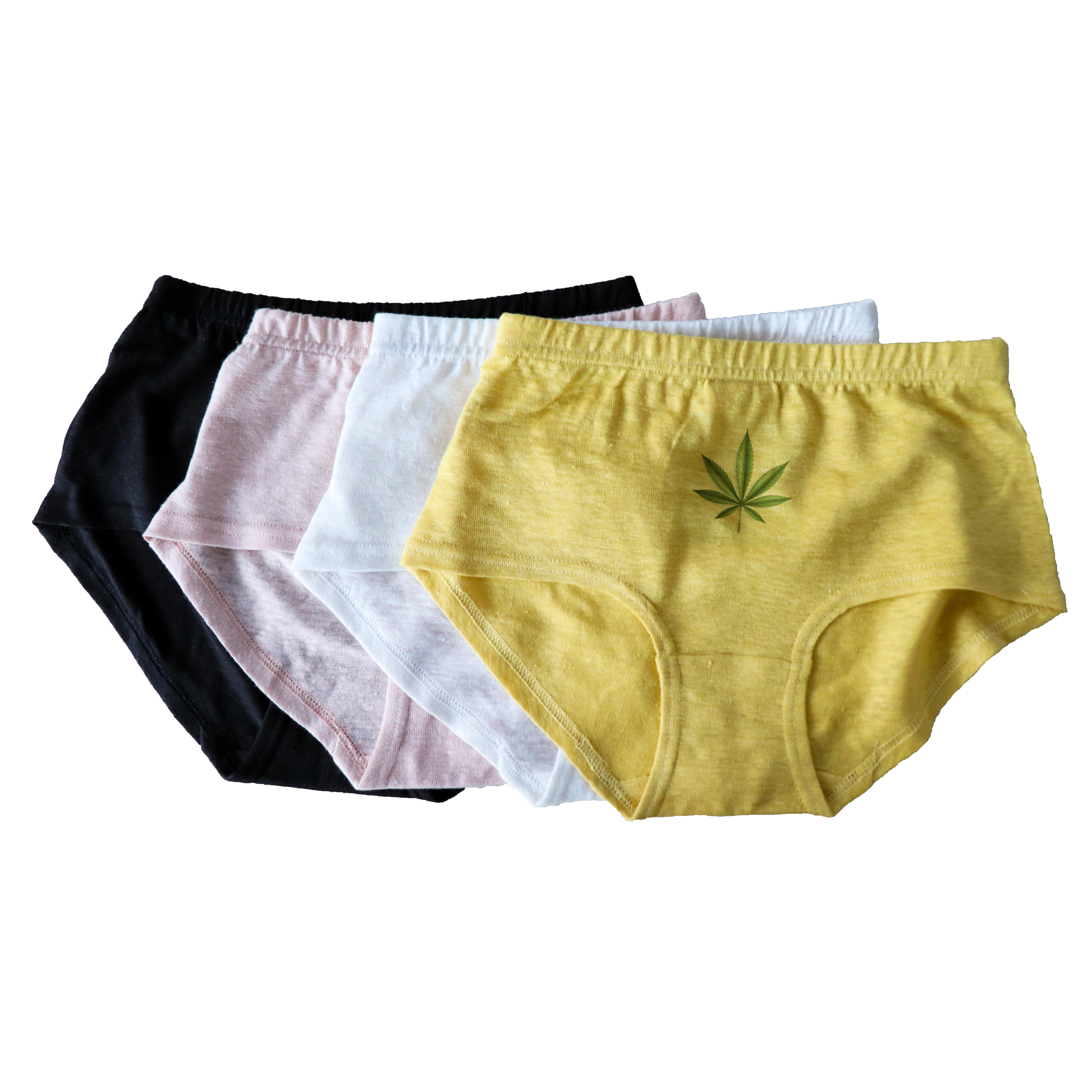 100% Hemp Panty Women Girl Ladies Custom OEM Soft Underwear Thongs Gorgeous Rhinestone Sexy Plain Hemp Panties