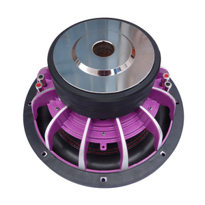 High performance pink die cast subwoofer spl subwoofer 12inch aluminum car subwoofer