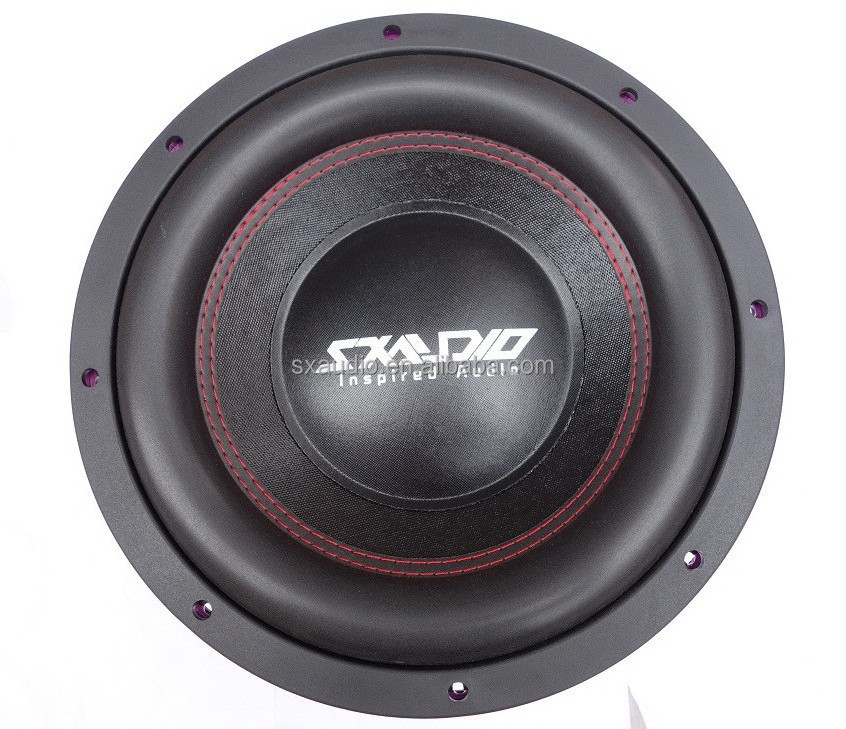 High performance pink die cast subwoofer spl subwoofer 12inch aluminum car subwoofer