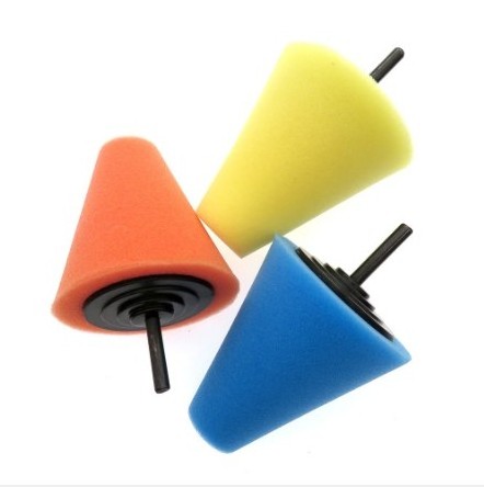 Cone Shaped Sponge Drill Metal Polishing Foam Wheel with 1/4