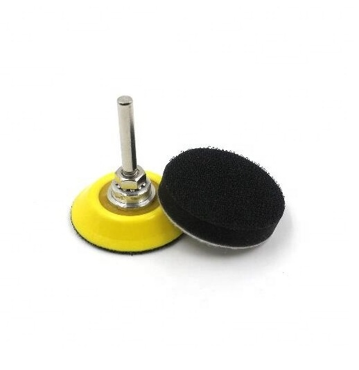 2 Inch  Sanding Pad for Discs with 1/4 Inches Shank Drill Attachment and Soft Foam Layer Buffering Pad