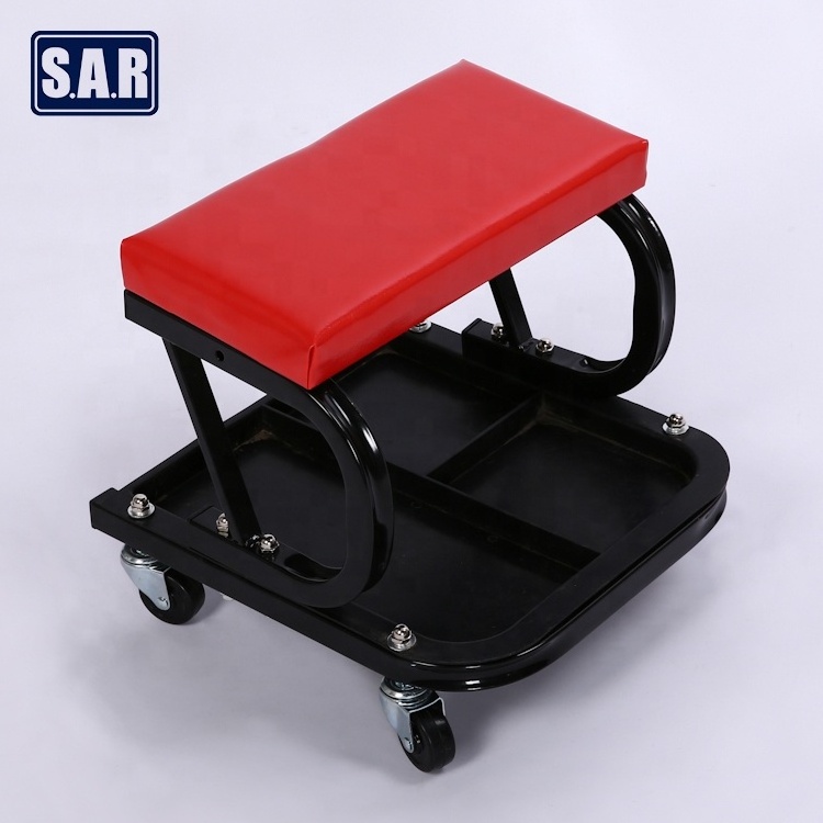 workshop trolley mechanic work Low rolling work seat Creeper Seat with flexible 4 wheels