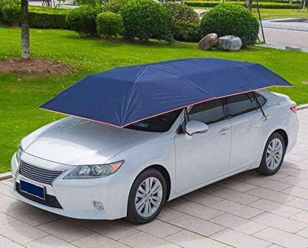 semi-automatic outdoor car vehicle tent umbrella sunshade roof cover anti-uv kit car umbrella sun shade