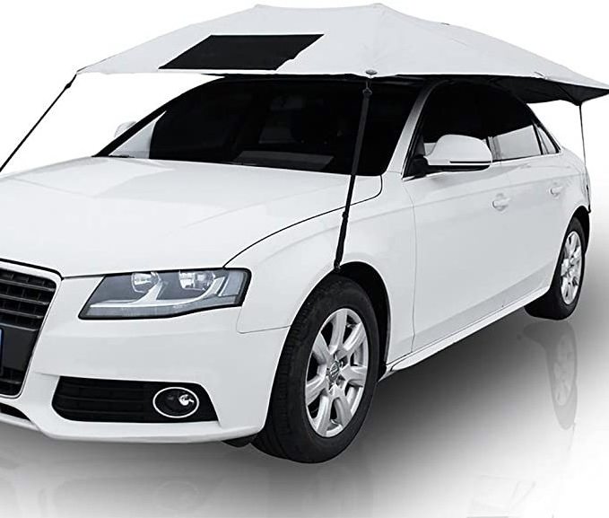 semi-automatic outdoor car vehicle tent umbrella sunshade roof cover anti-uv kit car umbrella sun shade