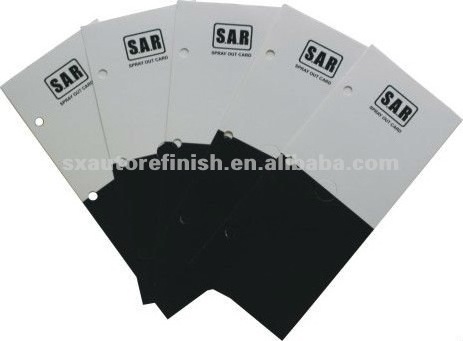 Auto Paint Color Matching Spray out Cards