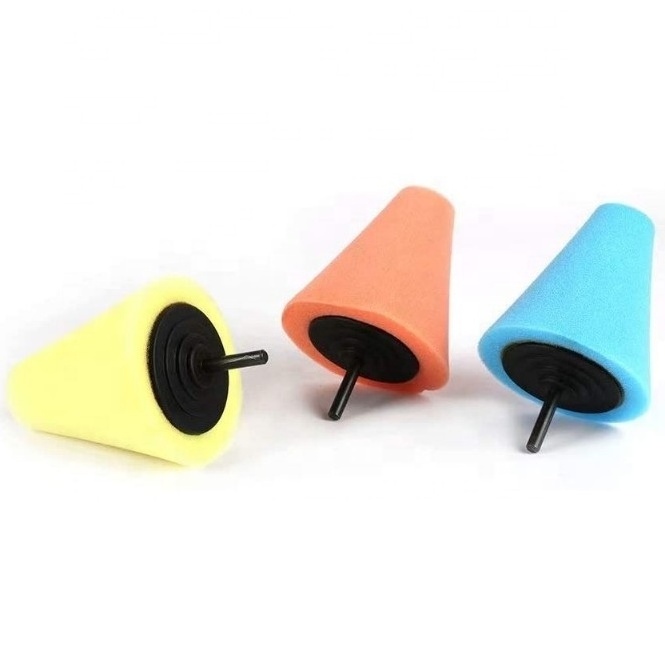 Cone Shaped Sponge Drill Metal Polishing Foam Wheel with 1/4