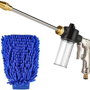 Car Wash Foam Gun, High Pressure Hose Nozzle Sprayer Heavy Duty Garden Hose Nozzle with 100cc Bottle