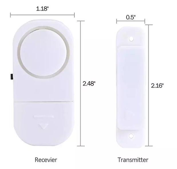 Door and Window Safety Security Device Alarm Wireless Burglar Alarm System Alarm Magnetic Triggered Door Open Chime for Home