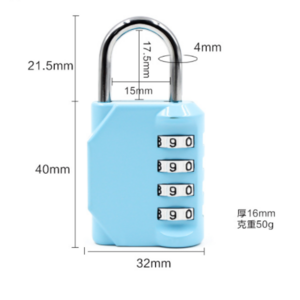 4-digit outdoor combination padlock