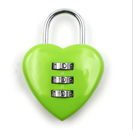 lock factory Luggage Lock Mini Cute Heart Shape 3 Digit Luggage Suitcase Padlock Red Heart Shaped Coded Lock