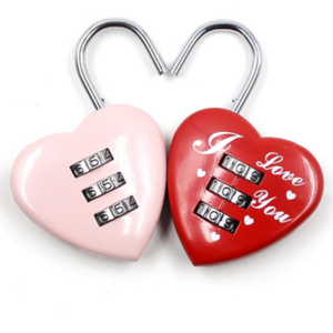 lock factory Luggage Lock Mini Cute Heart Shape 3 Digit Luggage Suitcase Padlock Red Heart Shaped Coded Lock