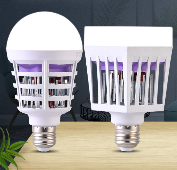 Wholesale light bulb Mosquito killing LED lamp 2 in 1 Light Mosquito Fly Insects Light Bulb Mosquito Fly Insects zapper