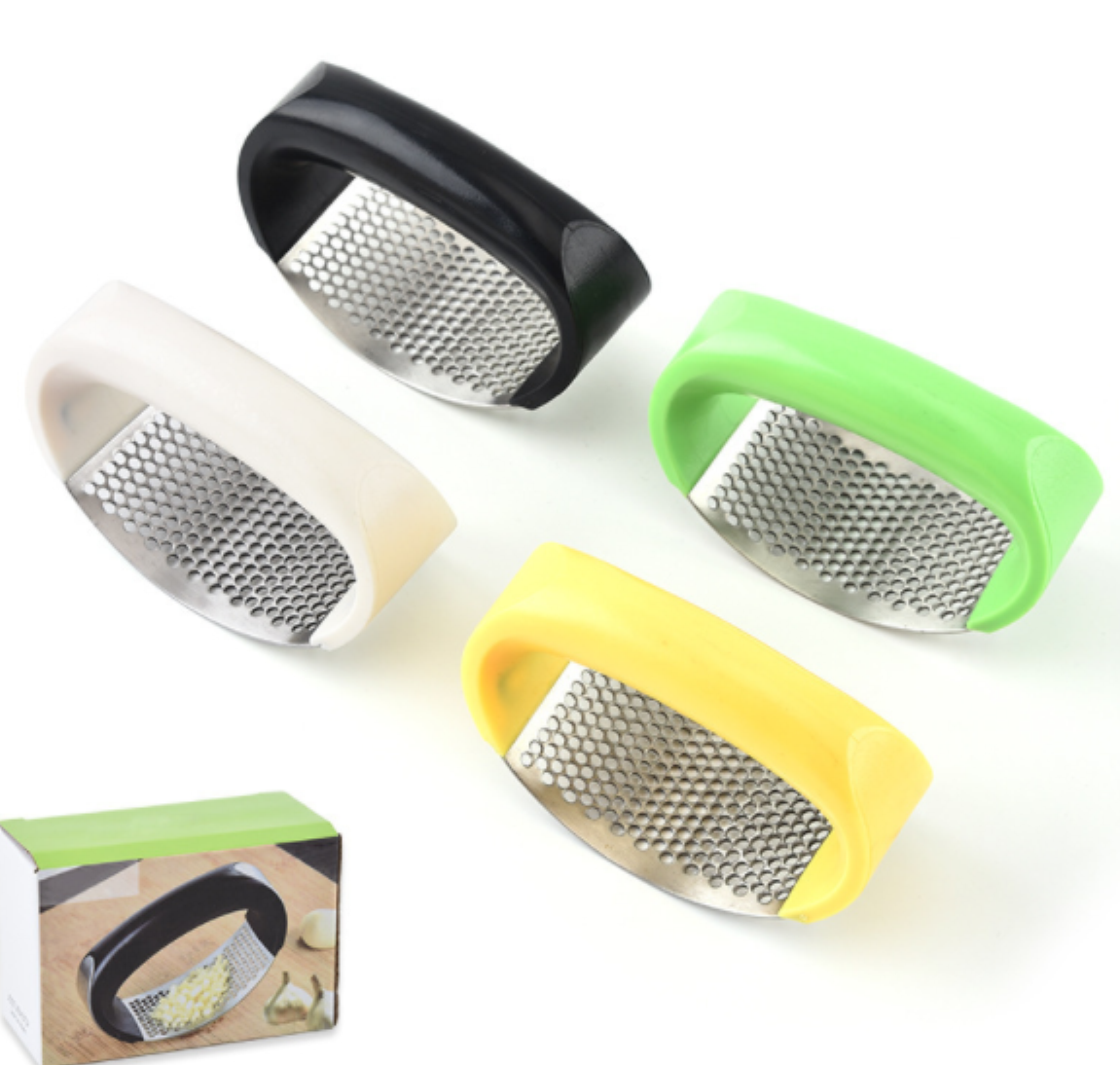 dishwasher safe stainless steel manual garlic press rocker , kitchen gadgets garlic ginger mincer crusher squeezer