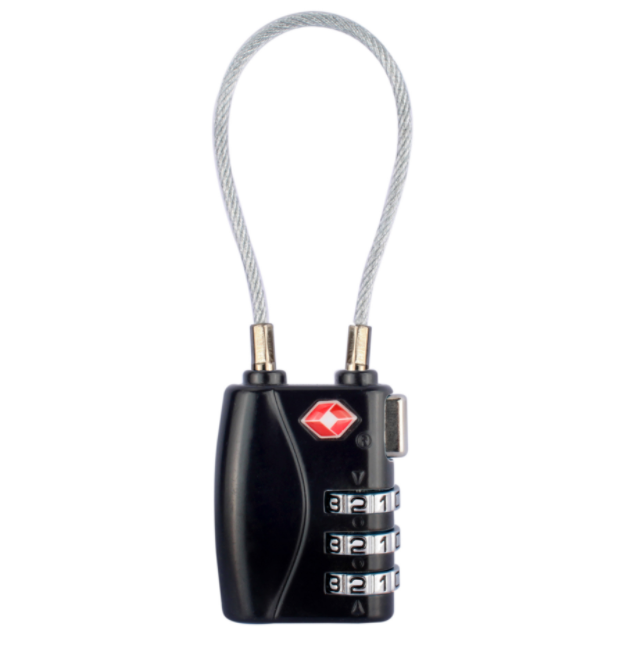 Plastic security resettable 3 Digit Dial Combination Travel Luggage Lock