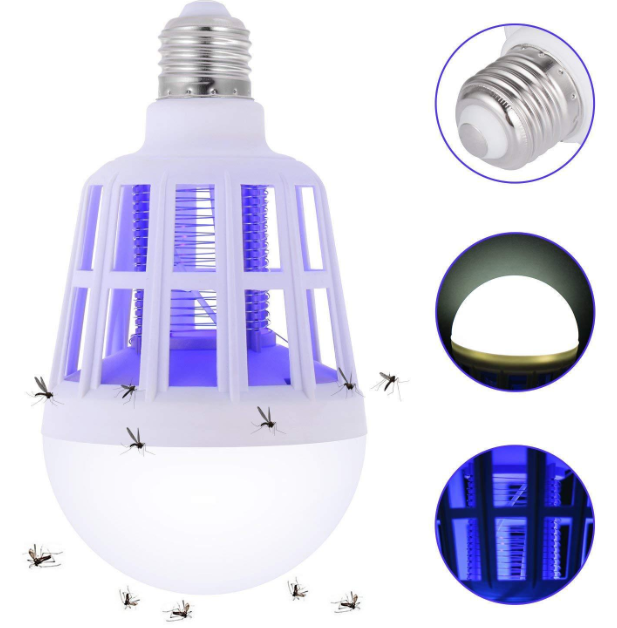 Wholesale light bulb Mosquito killing LED lamp 2 in 1 Light Mosquito Fly Insects Light Bulb Mosquito Fly Insects zapper