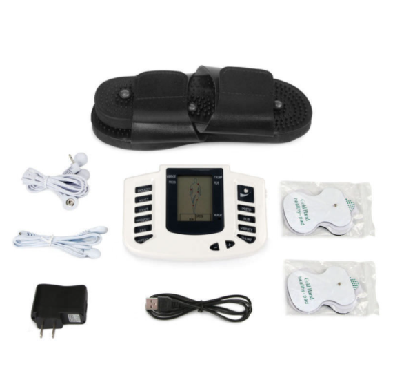 2 in 1 Digital Therapy Tens Foot Massager Portable Reflexology Electric Stimulation Foot Massager