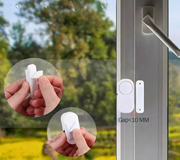 Door and Window Safety Security Device Alarm Wireless Burglar Alarm System Alarm Magnetic Triggered Door Open Chime for Home