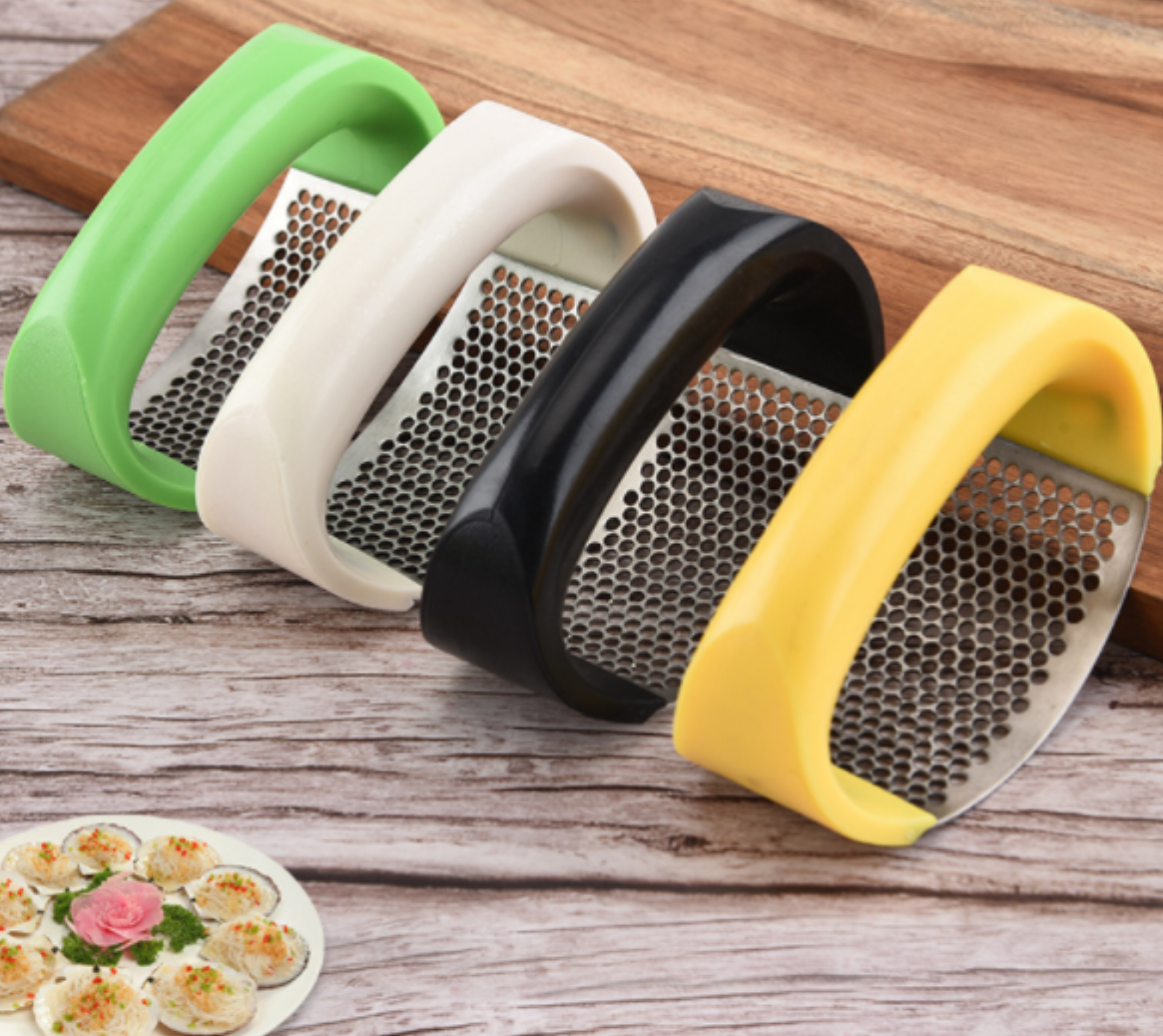 dishwasher safe stainless steel manual garlic press rocker , kitchen gadgets garlic ginger mincer crusher squeezer