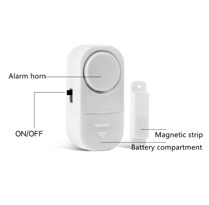 Door and Window Safety Security Device Alarm Wireless Burglar Alarm System Alarm Magnetic Triggered Door Open Chime for Home