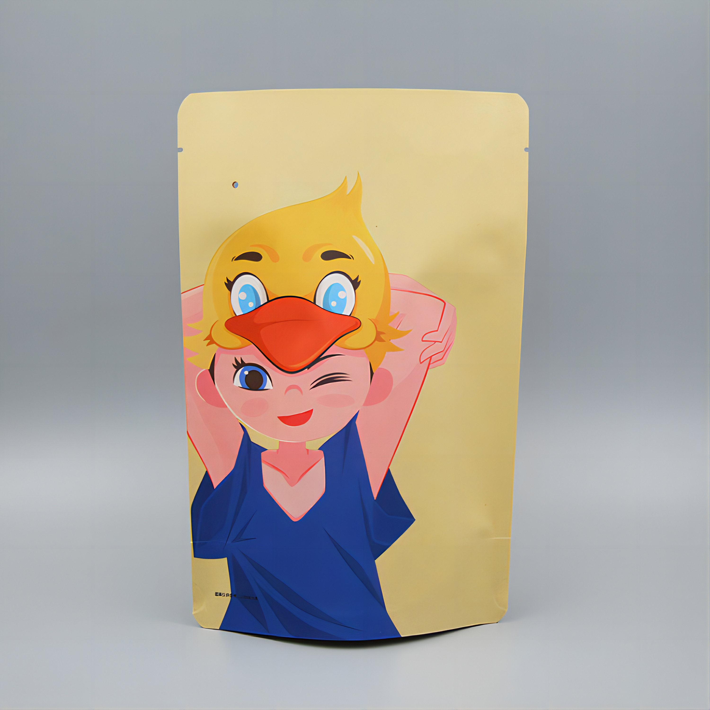 Customized Kraft Paper Bag Stand Up Pouch With Zipper For Tea Food Packaging