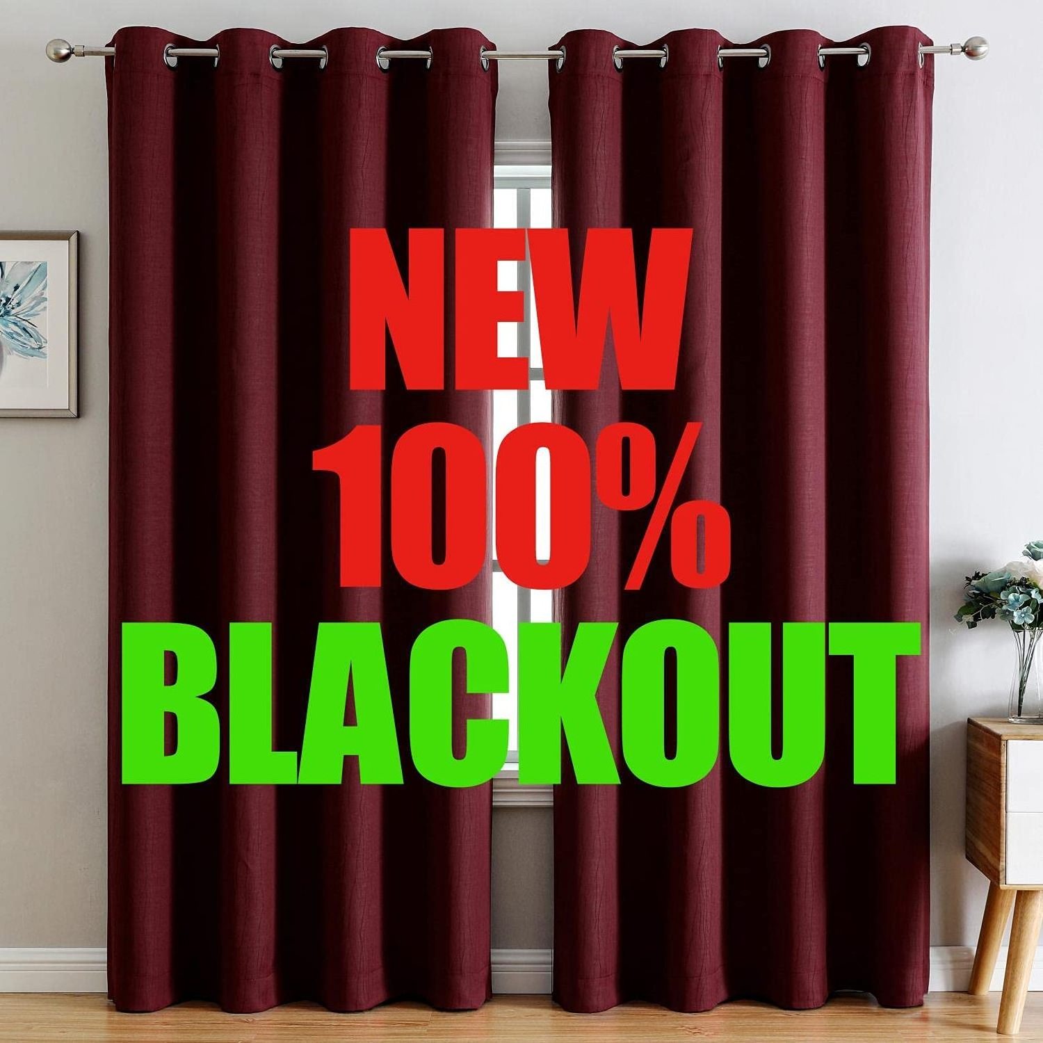 Bindi Factory Design Meteor Shape Window Drapes 100% Blackout Fabric Curtain For Bedroom