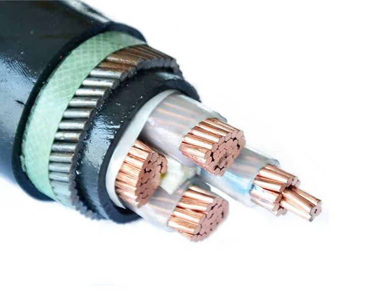 0.6/1kV Crosslinked Polyethylene Insulated PVC sheathed Wire Copper Aluminum Steel Wire Armored Power Cable