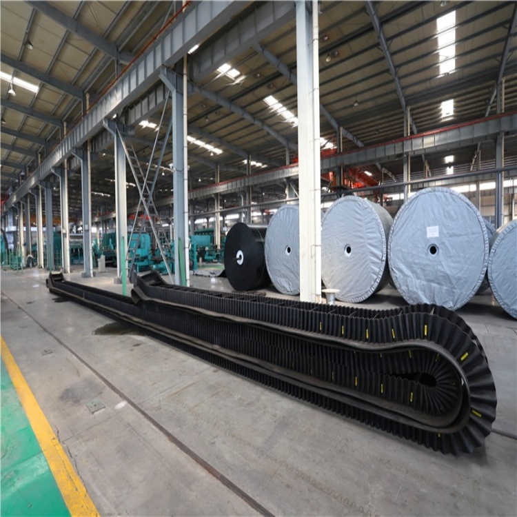 Agriculture Duty Cleated Corrugated Sidewall Conveyor Rubber Belt with Big Loading Capacity with Space Saving and High Stability