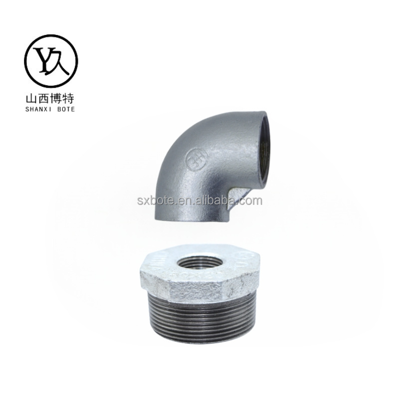 Top quality and good price Gi elbow fitting thread clamp fitting  factory for water, oil, gas projects