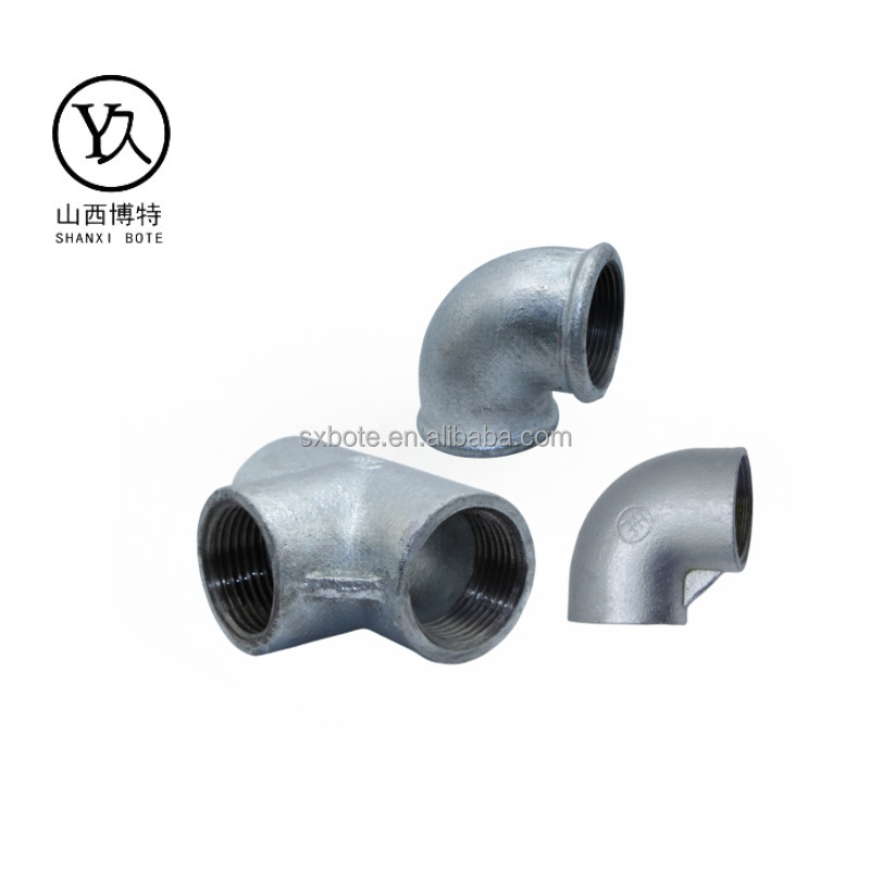 Top quality and good price Gi elbow fitting thread clamp fitting  factory for water, oil, gas projects