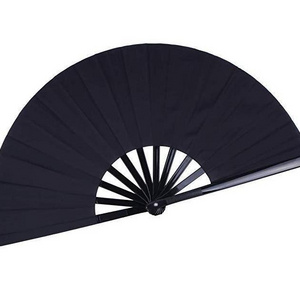 Personalized Large Rave Folding Hand Fan for Men Women Decoration Dancing Chinese Japanese Kung Fu Tai Chi Handheld Fan