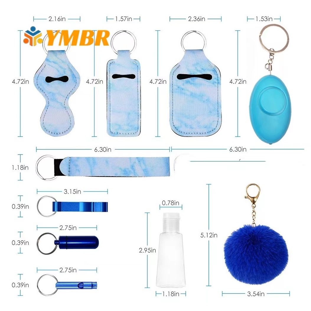 Wholesale Women Personal Protection Self Defense Mini Products Self Defense Keychain Set Self Defense Tools