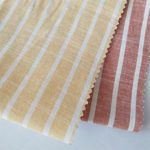 Chenyutex High quality promotion price 75 Cotton 25 Linen Paper Customised Woven Plain Dyed Cotton Linen Fabric Forsoft linen co