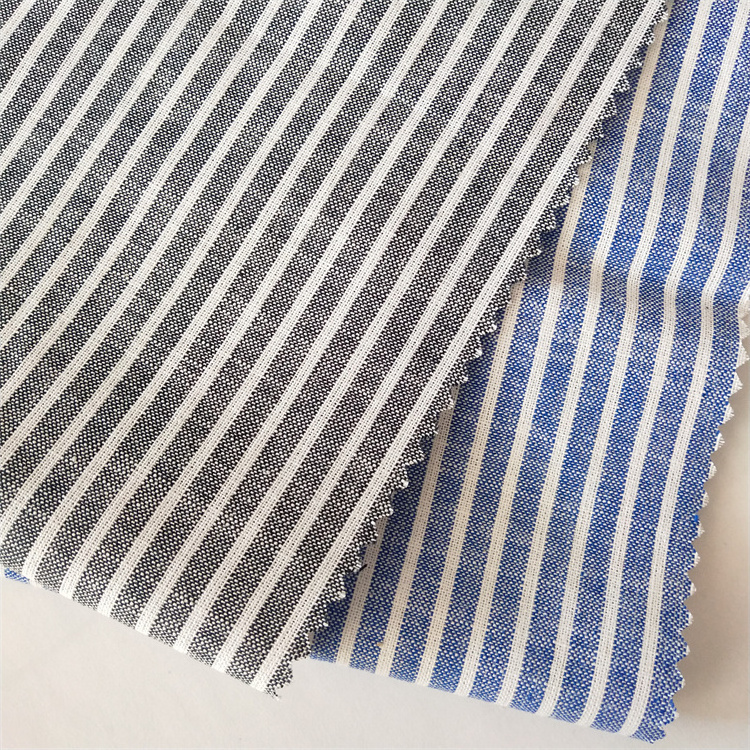 Chenyutex High quality promotion price 75 Cotton 25 Linen Paper Customised Woven Plain Dyed Cotton Linen Fabric Forsoft linen co