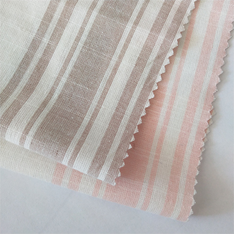 Chenyutex High quality promotion price 75 Cotton 25 Linen Paper Customised Woven Plain Dyed Cotton Linen Fabric Forsoft linen co