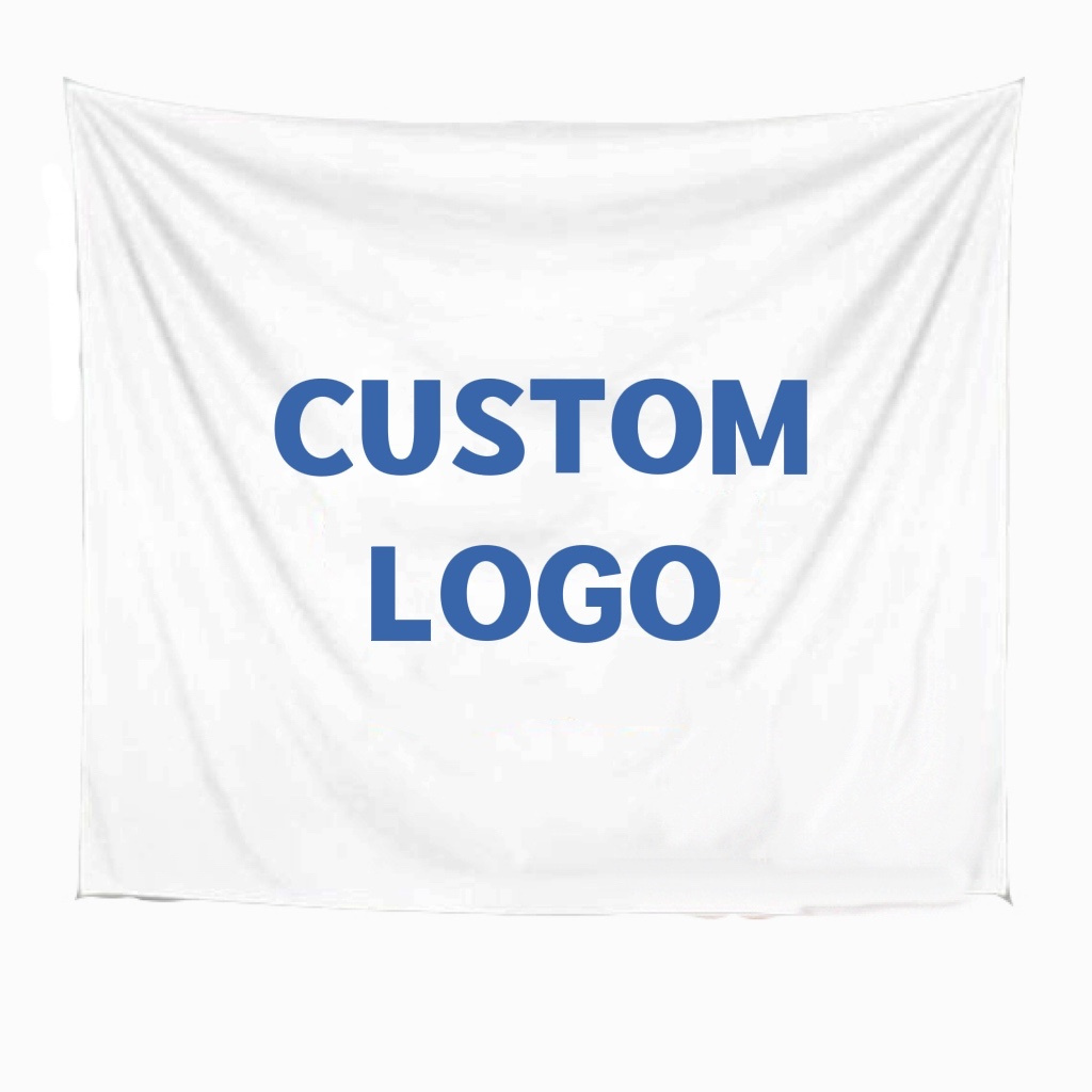 Custom Logo Printed Wall Hanging Tapestry For Home Decor