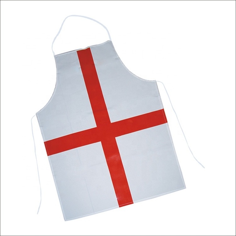 High quality knitted polyester national country flag shaoxing custom bib print apron