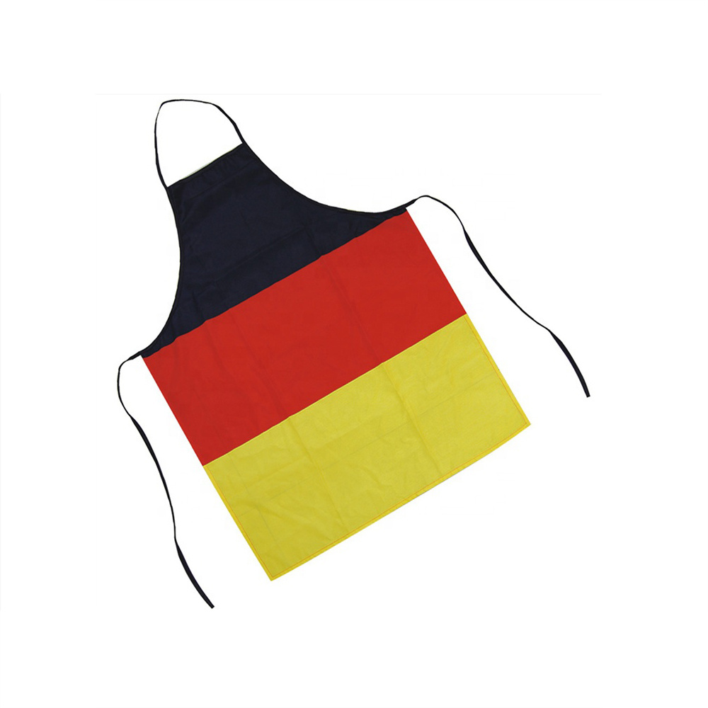 Wholesales custom germany flag printing mini matt polyester apron