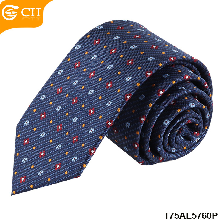 Wholesale Fashion Design Fabric Corbatas Floral Dot Diamond Paisley Fancy Neckties Custom Men's Personalized Polyester Ties