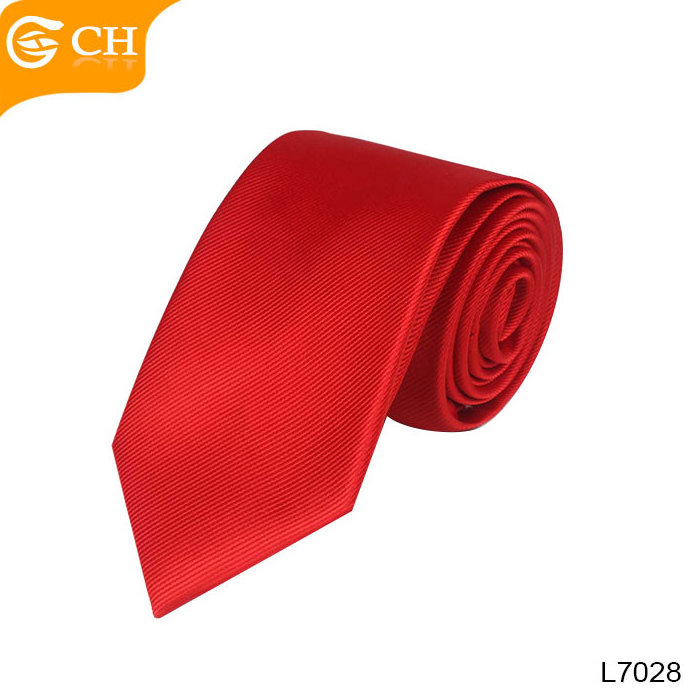 China Suppliers Wholesale Cheap Red Navy Neck Tie 100% Polyester Multicolor Plain Black Tie Men Necktie